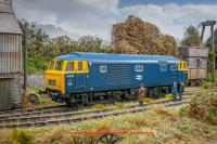 3535 Heljan Class 35 Hymek Diesel Locomotive number D7058 in BR Blue livery with full yellow ends